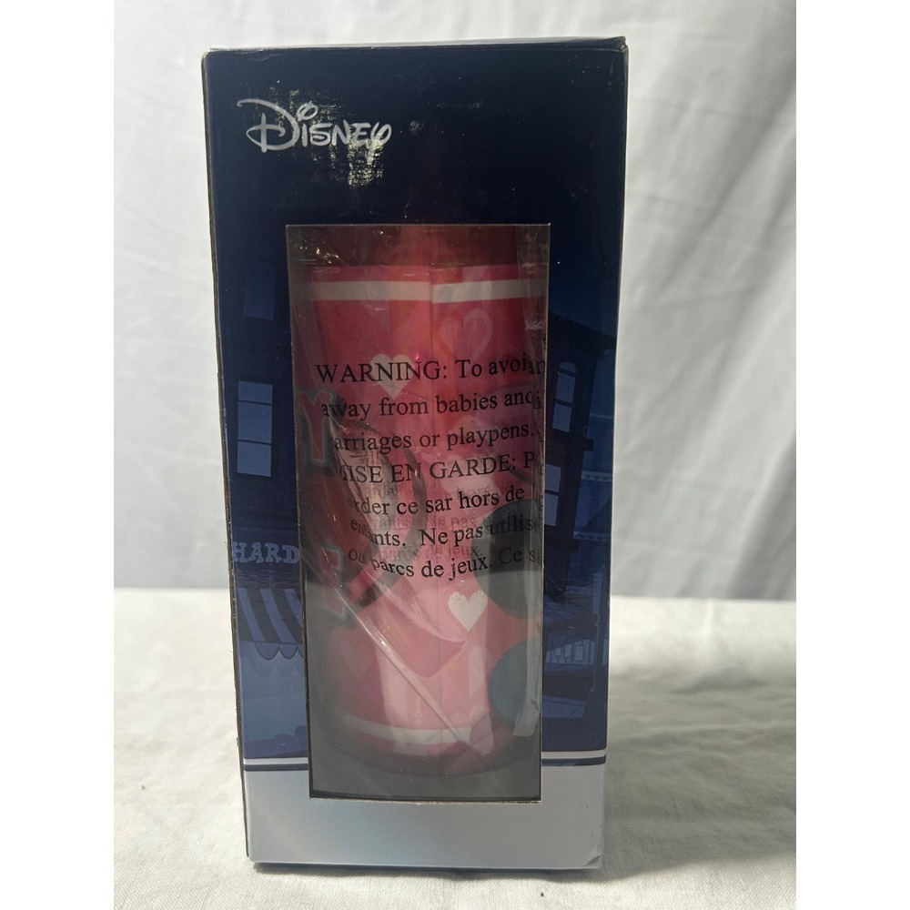Disney Westland Giftware Mickey and Minnie Travel Mug 16 oz Pink Hearts #1021